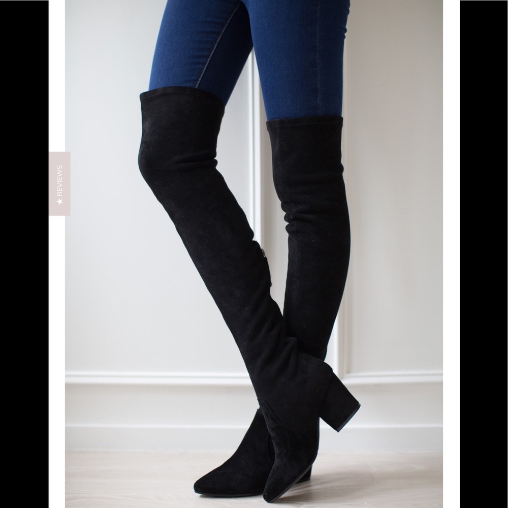 GOODNIGHT MACAROON ELLIS OVER KNEE SUEDE BOOT